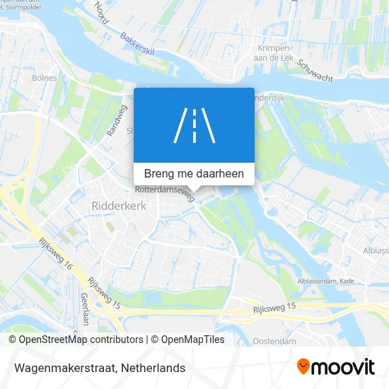 Wagenmakerstraat kaart