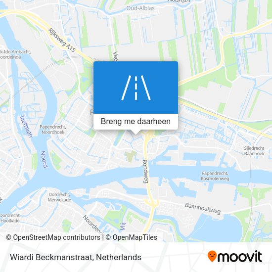 Wiardi Beckmanstraat kaart