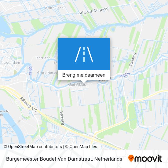 Burgemeester Boudet Van Damstraat kaart