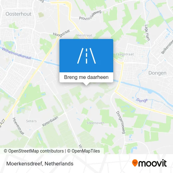 Moerkensdreef kaart