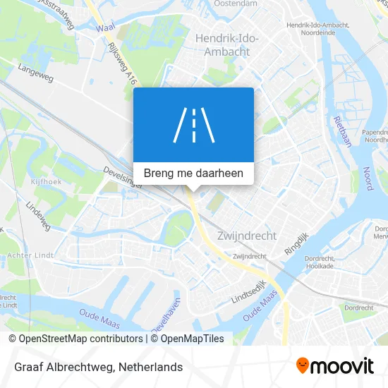 Graaf Albrechtweg kaart