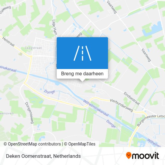 Deken Oomenstraat kaart