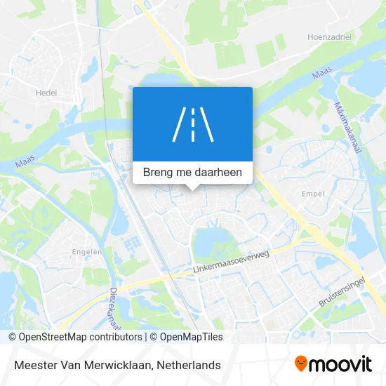 Meester Van Merwicklaan kaart