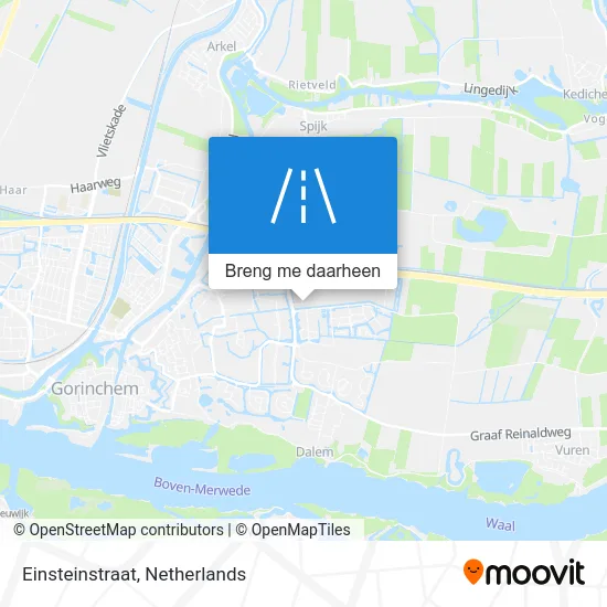 Einsteinstraat kaart