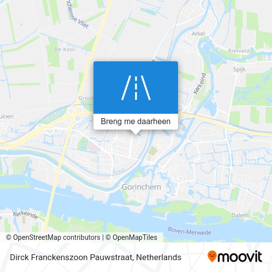 Dirck Franckenszoon Pauwstraat kaart