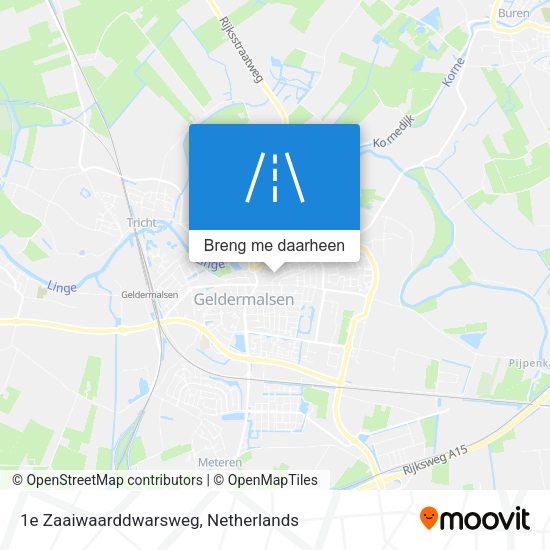 1e Zaaiwaarddwarsweg kaart