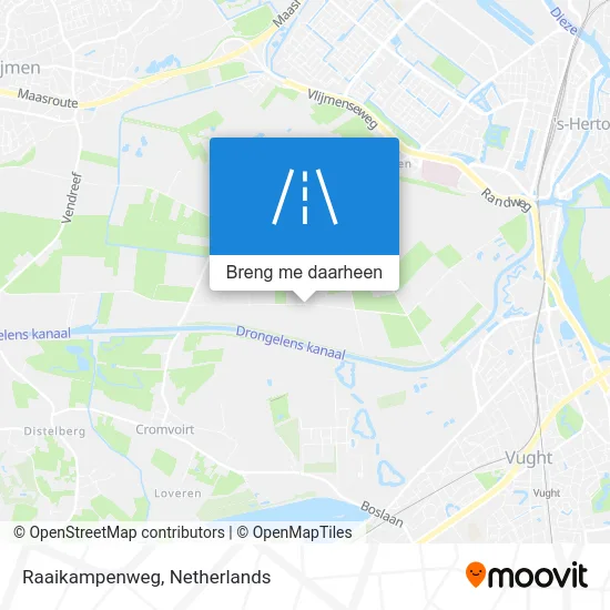 Raaikampenweg kaart