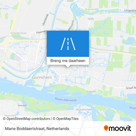 Marie Boddaertstraat kaart