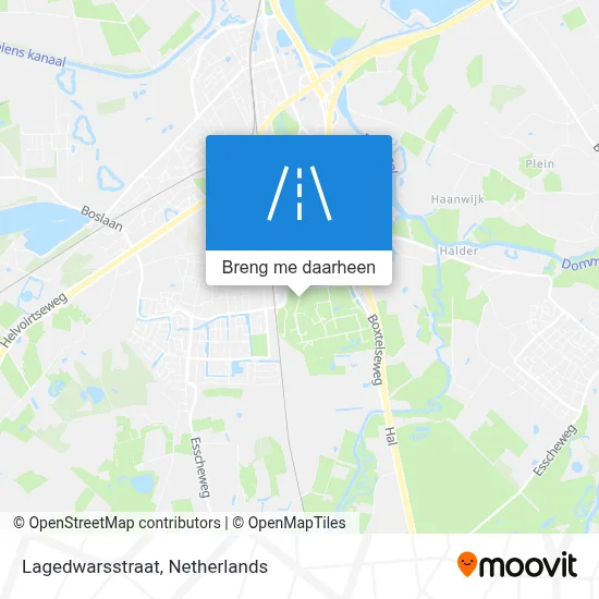 Lagedwarsstraat kaart