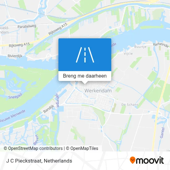 J C Pieckstraat kaart