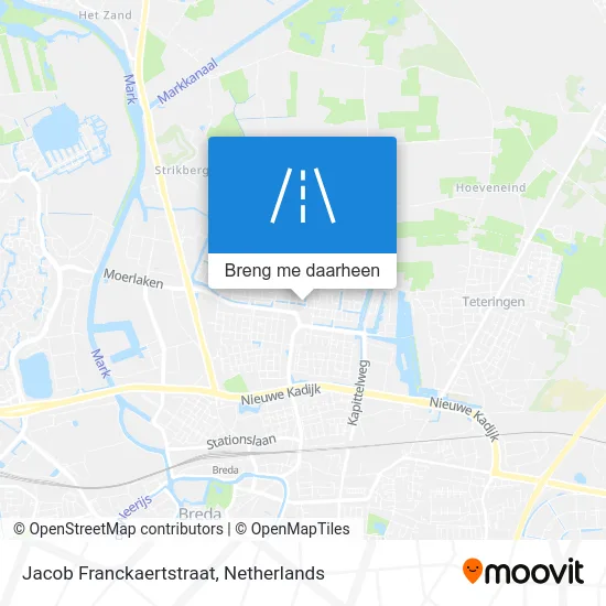 Jacob Franckaertstraat kaart