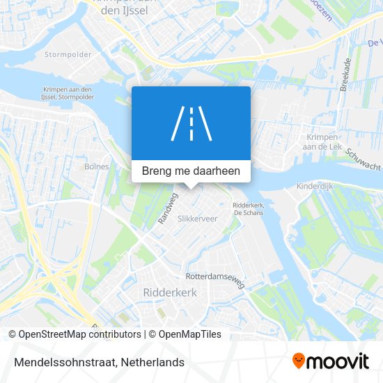 Mendelssohnstraat kaart