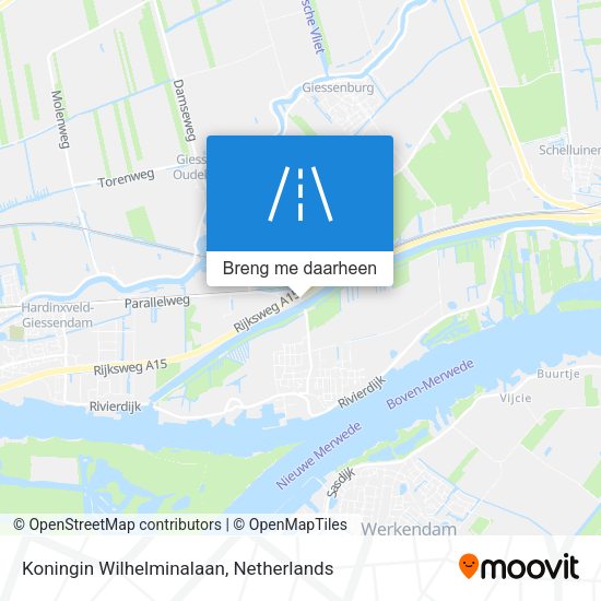 Koningin Wilhelminalaan kaart