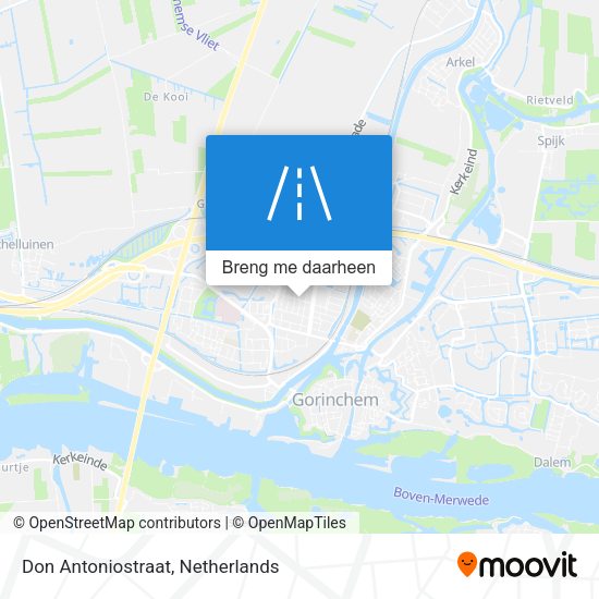 Don Antoniostraat kaart