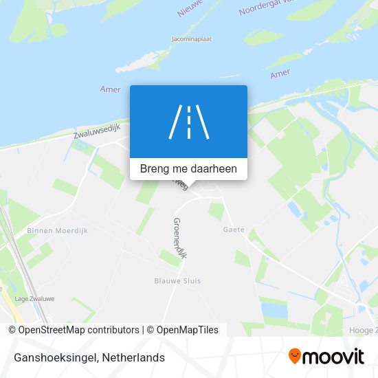 Ganshoeksingel kaart