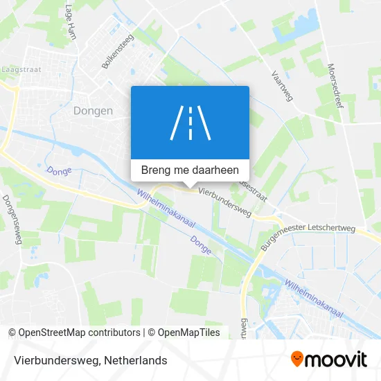 Vierbundersweg kaart