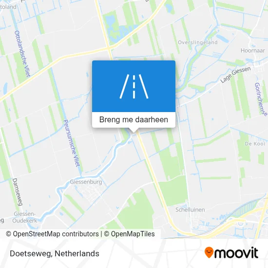 Doetseweg kaart