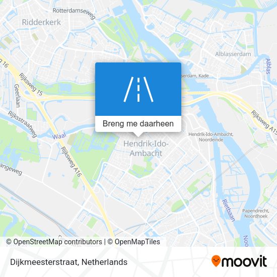 Dijkmeesterstraat kaart