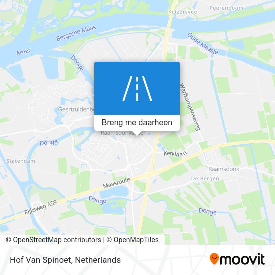 Hof Van Spinoet kaart