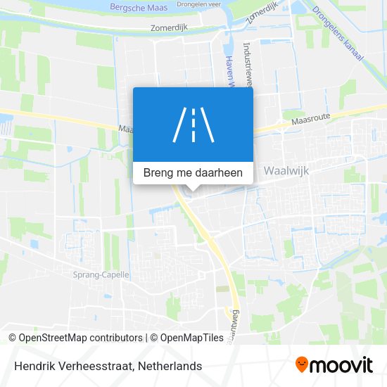 Hendrik Verheesstraat kaart