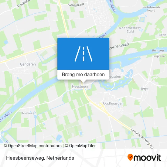 Heesbeenseweg kaart