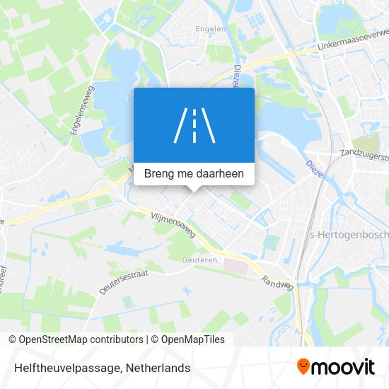 Helftheuvelpassage kaart