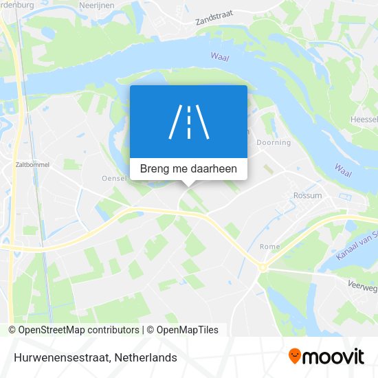 Hurwenensestraat kaart
