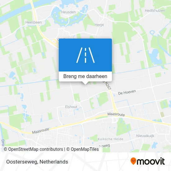 Oosterseweg kaart