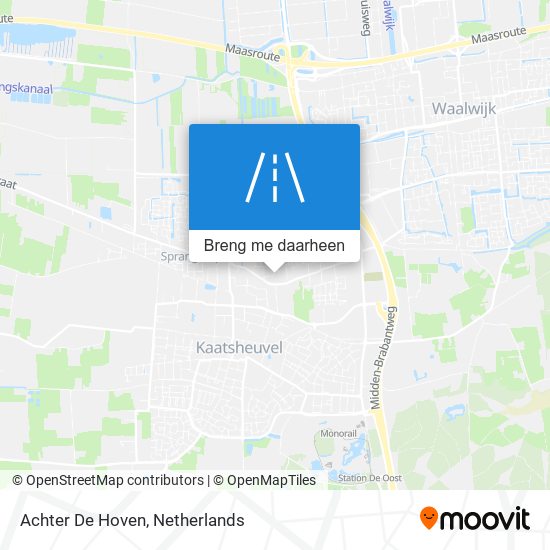 Achter De Hoven kaart