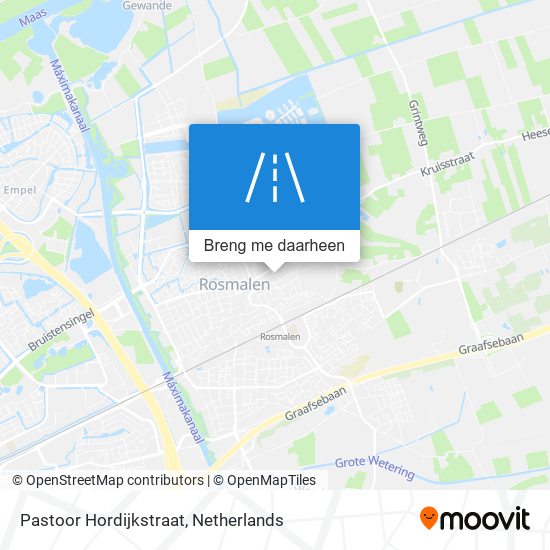 Pastoor Hordijkstraat kaart