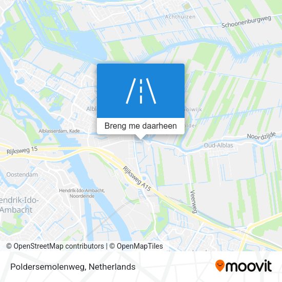 Poldersemolenweg kaart