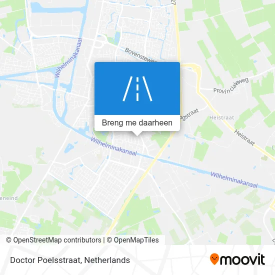 Doctor Poelsstraat kaart