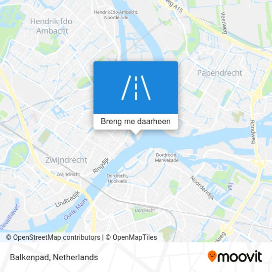 Balkenpad kaart