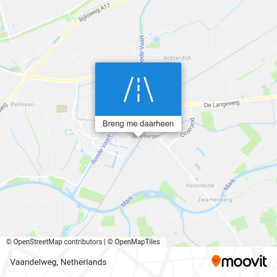 Vaandelweg kaart