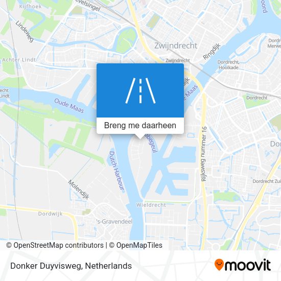 Donker Duyvisweg kaart