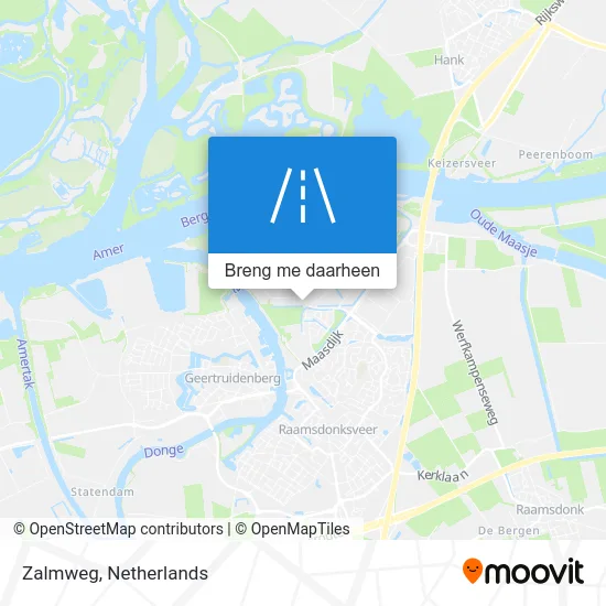 Zalmweg kaart
