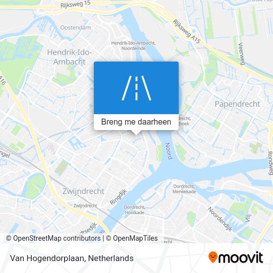 Van Hogendorplaan kaart