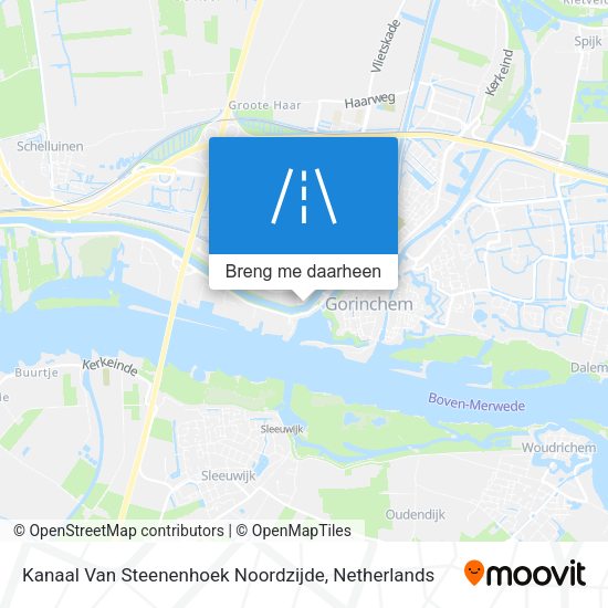 Kanaal Van Steenenhoek Noordzijde kaart
