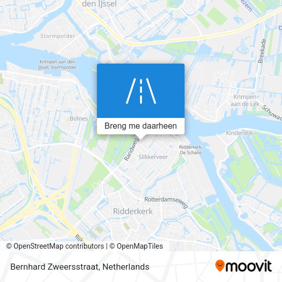 Bernhard Zweersstraat kaart