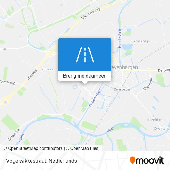 Vogelwikkestraat kaart