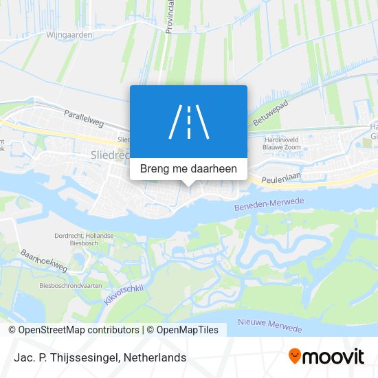 Jac. P. Thijssesingel kaart