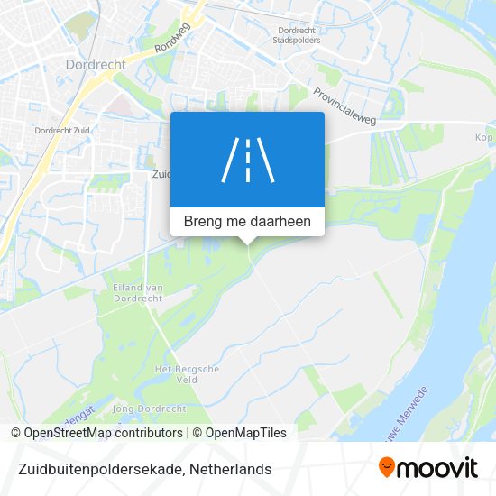 Zuidbuitenpoldersekade kaart