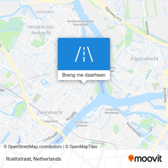 Roëllstraat kaart