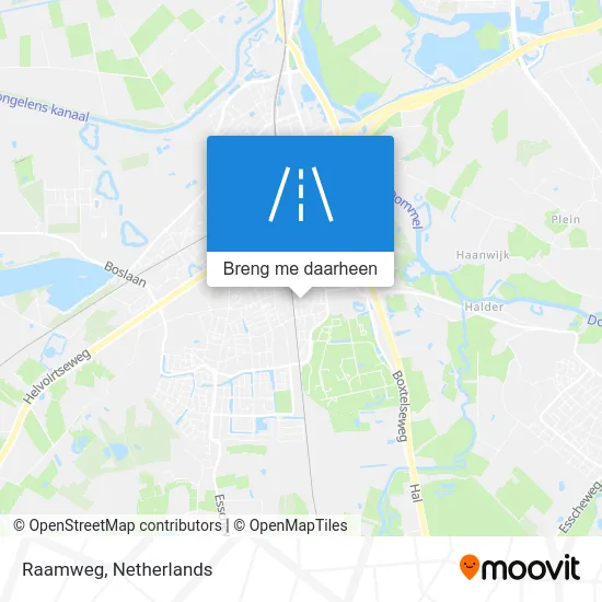 Raamweg kaart