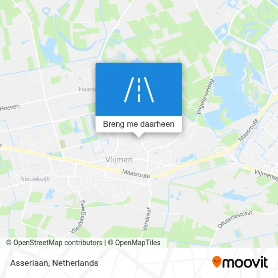 Asserlaan kaart