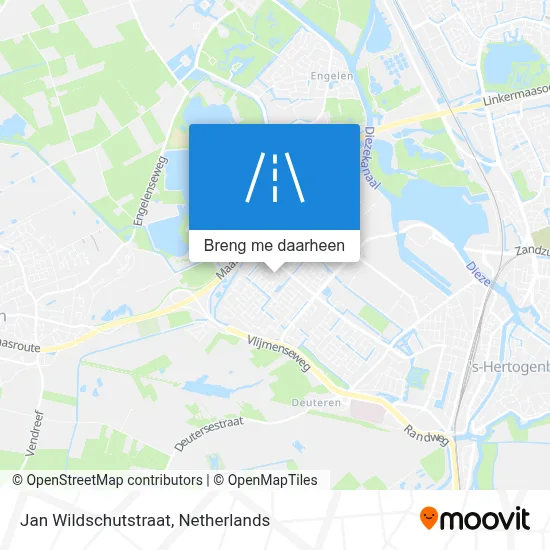Jan Wildschutstraat kaart