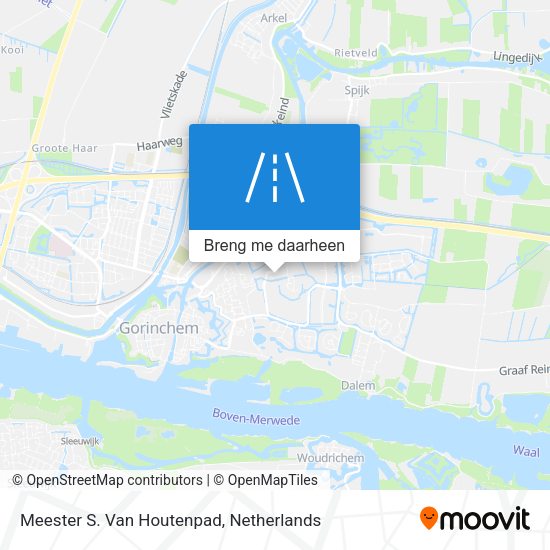 Meester S. Van Houtenpad kaart