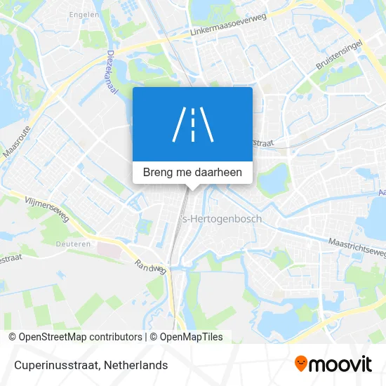 Cuperinusstraat kaart