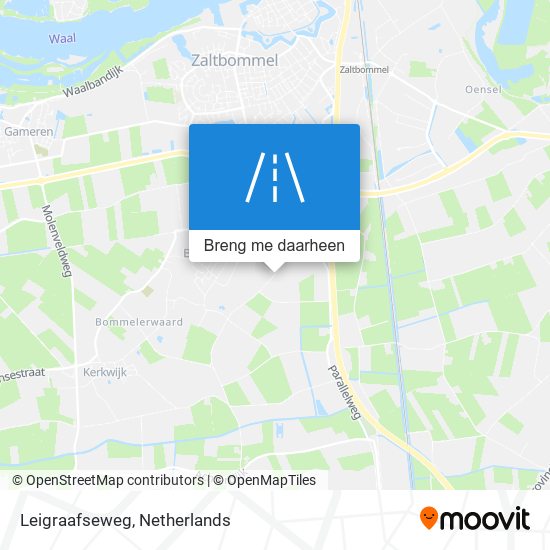 Leigraafseweg kaart