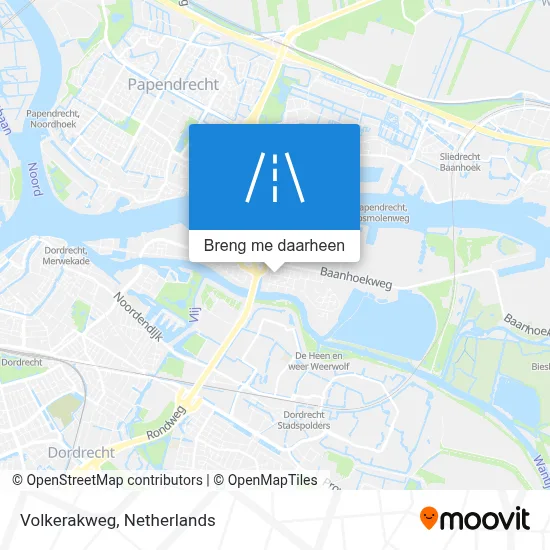 Volkerakweg kaart